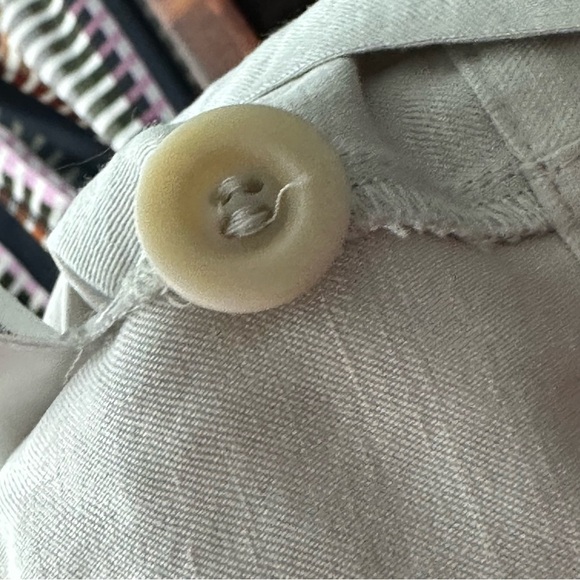 Eileen Fisher Women's Ivory  Linen Silk Trousers Size XL - Picture 7 of 10